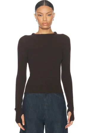 LEMAIRE Fitted Sweater in - Brown. Size L (also in M).