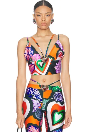 AREA Bustier Top in - Orange. Size S (also in ).