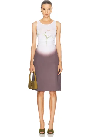Maisie Wilen Software Midi Dress in - Grey. Size L (also in S, XS).