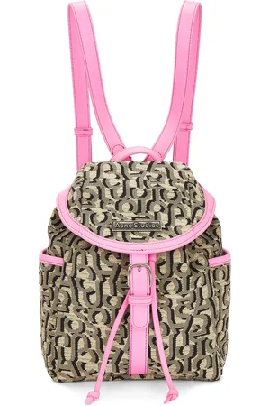 Acne Studios Mini Monogram Backpack in - Beige. Size all.