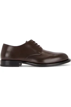 The Row Novus Derby Loafer in - Chocolate. Size 36 (also in 37, 37.5, 38, 38.5, 39, 39.5, 40).