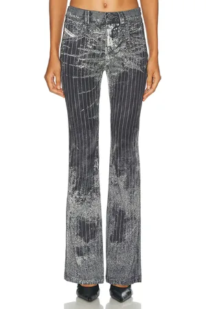 Diesel Mid Rise Bootcut Pant in - Charcoal. Size 36 (also in 38, 40).