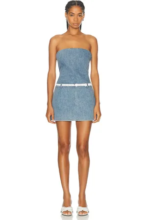 Retrofete Rayne Dress in - Denim-Medium. Size L (also in XS, S, M, XL).