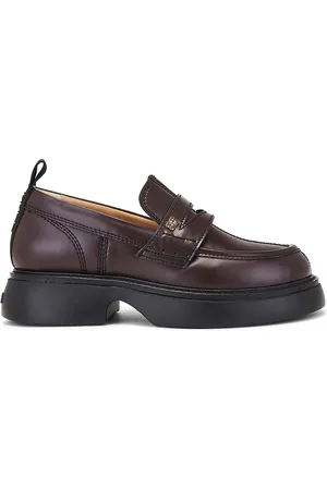 Ganni Everyday Loafer in - Chocolate. Size 38 (also in ).