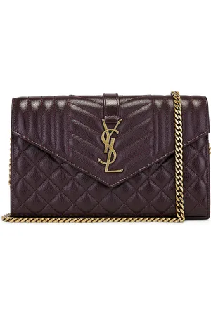 Saint Laurent Chain Wallet Bag in - Brown. Size all.