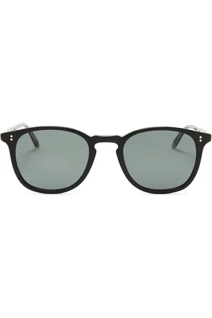 GARRETT LEIGHT Kinney Sun Sunglasses in Black/semi-flat Pure Blue Smoke - Black. Size all.