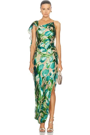 Cult Gaia Iker Dress in - Teal. Size L (also in ).