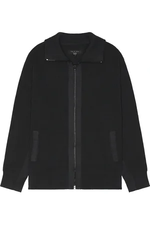 RAG&BONE Washed Dexter Andrew Zip Sweater in - Black. Size L (also in S).