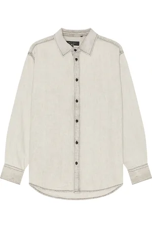 RAG&BONE Denim Matthew Shirt in - Light Grey. Size L (also in ).