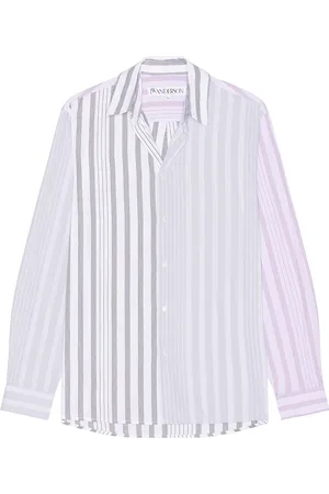 J.W.Anderson Stripe Patchwork Shirt in - White. Size 46 (also in 52).