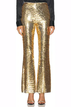 SIMON MILLER Robo Sequin Pant in - Metallic Gold. Size 0 (also in 4, 6).