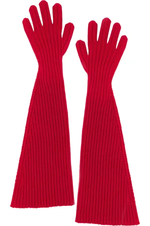 The Row Fergie Gloves in - Red. Size all.