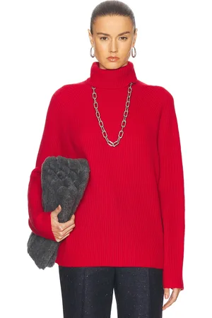 GABRIELA HEARST Wigman Sweater in - Red. Size L (also in M, S, XS).