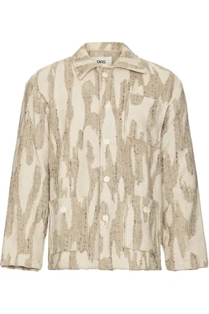 Oas Dandy Linen Terry Jacket in - Grey. Size L (also in XL/1X).