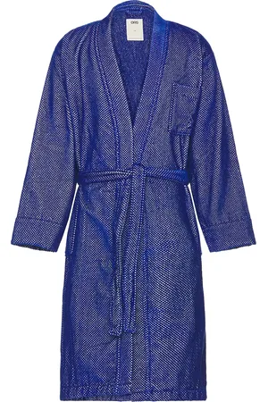 Oas Aquatic Pepper Velour Robe in - Royal. Size S/M (also in ).