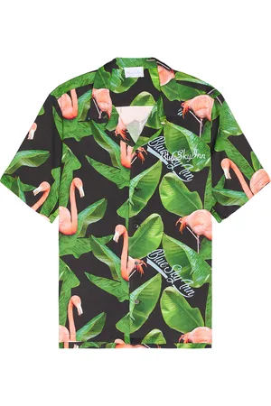 BLUE SKY INN Flamingo Shirt in - Black. Size M (also in S).