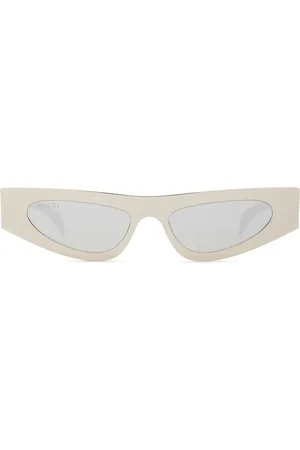 Gucci Oval Sunglasses in - Metallic . Size all.