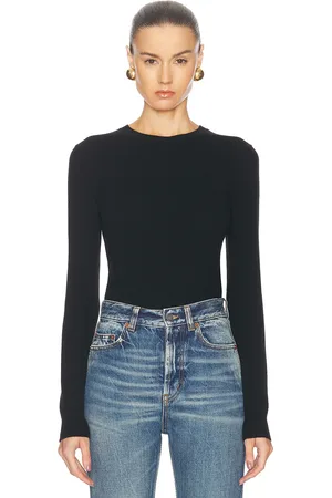 Saint Laurent Crewneck Sweater in - Black. Size L (also in XS, S, M).
