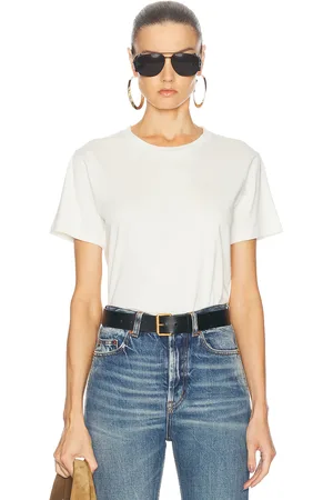 Saint Laurent Short Sleeve T-shirt in - White. Size L (also in M, S, XL, XS).