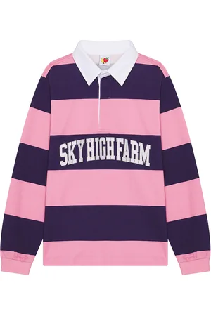 Sky High Farm Shf Rugby Polo in - Pink. Size M (also in S, XL/1X).