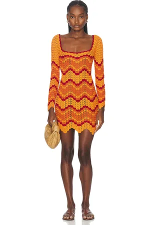 Escvdo Sumac Mini Dress in - Orange. Size M (also in S, XS).