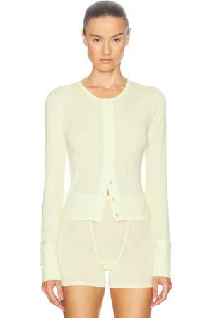 NEGATIVE UNDERWEAR Whipped Cardi in - Yellow. Size M (also in ).