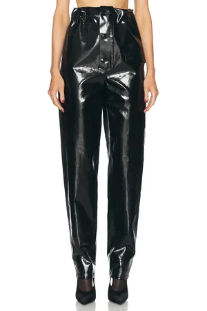 Saint Laurent Tapered Leather Pant in - Black. Size 36 (also in 38, 42).