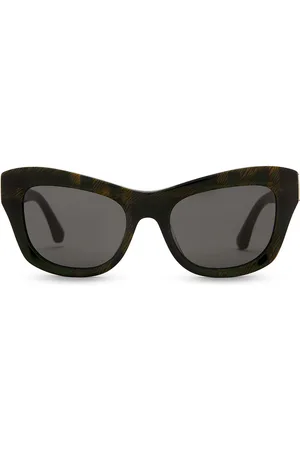 Burberry Square Sunglasses in - Green. Size all.