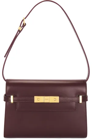 Saint Laurent Small Manhattan Shoulder Bag in - Wine. Size all.