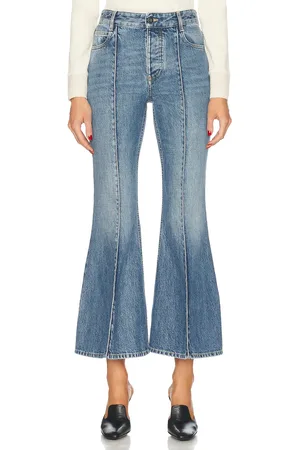 Bottega Veneta Cropped Kick Flare Leg in - Denim-Medium. Size 38 (also in ).