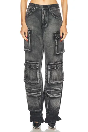 RTA Lea Cargo Jean in - Charcoal. Size 24 (also in 25, 26).