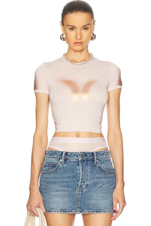Diesel Fitted T-Shirt in - Blush. Size XS (also in ).