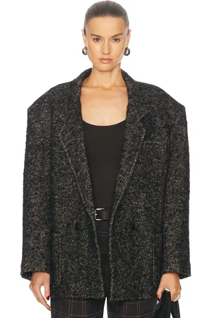 R13 Oversized Double Breasted Blazer in - Black. Size L (also in M).