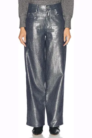 Isabel Marant Cover Straight Leg in - Metallic . Size 36 (also in 38, 40, 42).
