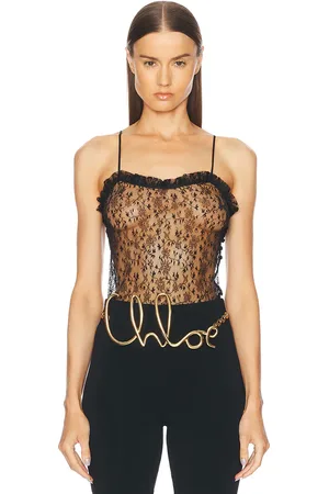 Chloé Floral Lace Embroidered Tank Top in - . Size 34 (also in 40).