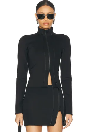 Jade Cropper Double Zipper Long Sleeve Top in - . Size 38 (also in ).