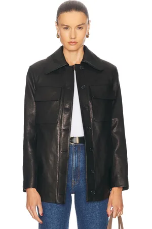 Khaite Iana Leather Jacket in - . Size 0 (also in ).