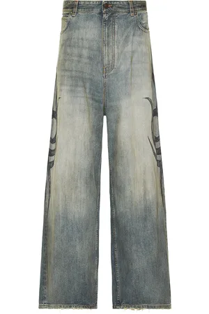 Balenciaga Stretched Knee Baggy Jeans in - Denim-Light. Size L (also in ).