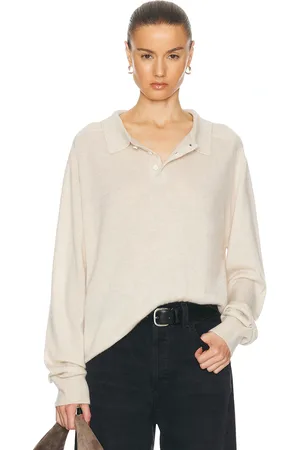 ÉTERNE Brady Cashmere Sweater in - Cream. Size XL (also in ).