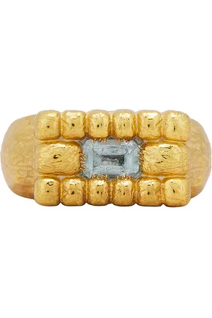 Maple Lil Pool Signet in - Metallic Gold. Size 10 (also in 11).