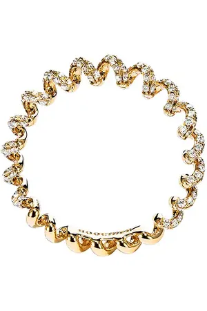 Boochier Slinkee Mini Diamond Ring in - Metallic Gold. Size 7 (also in 8).