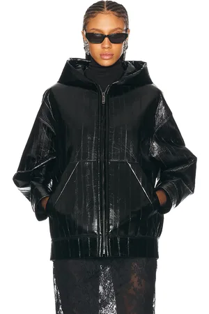 VALENTINO Eel Leather Jacket in - Black. Size 38 (also in ).