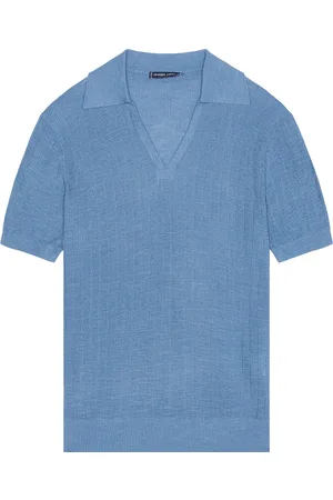Frescobol Carioca Joaquim Polo in - Denim-Medium. Size M (also in S).