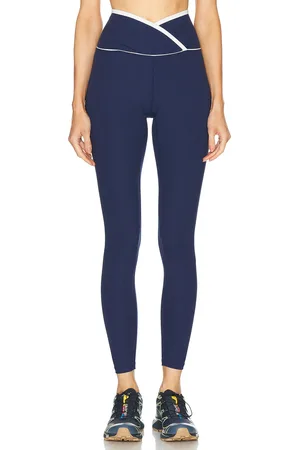 YEAR OF OURS Ribbed Two Tone Veronica Legging in - Navy. Size L (also in ).