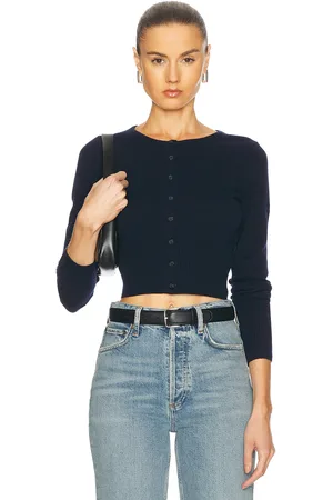Jenni Kayne Cashmere Finley Cardigan in - Navy. Size XS (also in ).