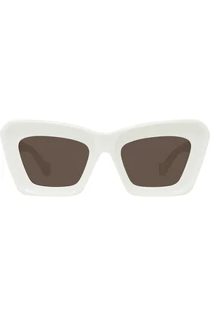 Loewe Anagram Sunglasses in - Ivory. Size all.