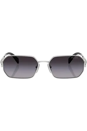 Prada Rectangular Sunglasses in - Metallic . Size all.