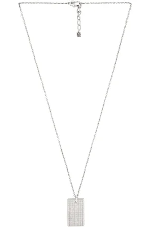 Givenchy 4G Allover Tag Necklace in - Metallic Silver. Size all.
