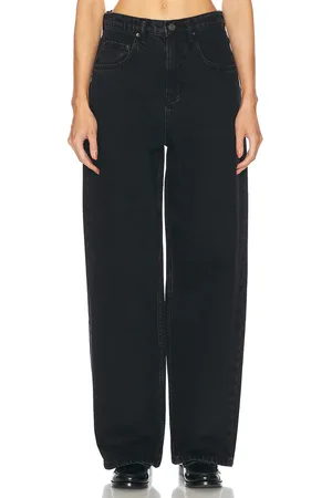 GRLFRND Enya Drop Rise Jeans in - Black. Size 24 (also in 25, 26).