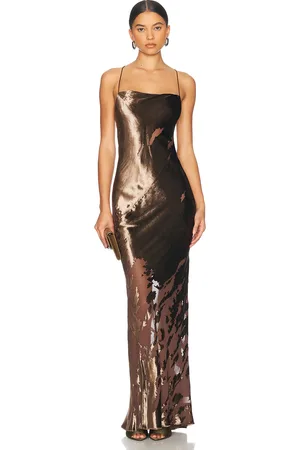 The Sei Cowl Bias Gown in - Brown. Size 10 (also in 4).